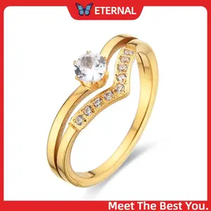 C115 ETERNAL.JEWELRY-Cincin Titanium Wanita