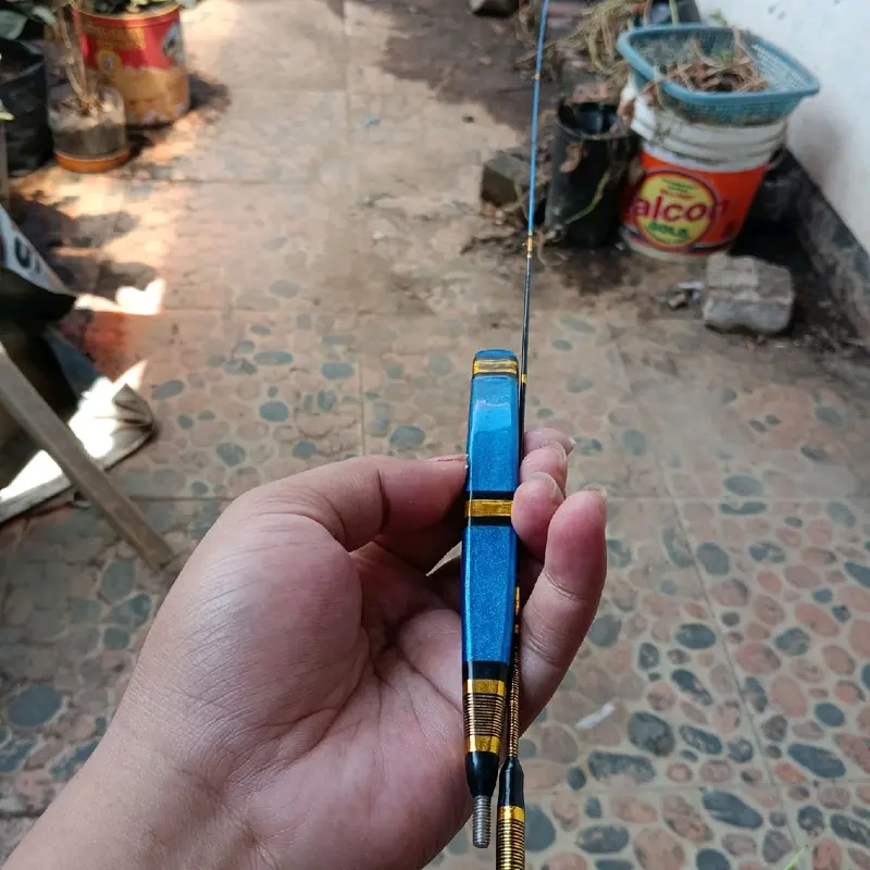 Joran Wader/Benter Premium Super Lentur Biru Metalic 4