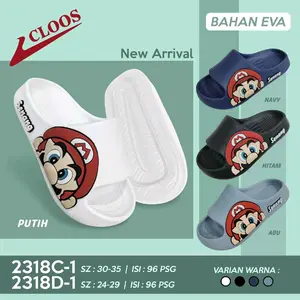 SANDAL SELOP MARIO/SANDAL SELOP ANAK/SANDAL SELOP ANAK MOTIF MARIO/SANDAL SELOP ANAK KARAKTER/SANDAL MARIO