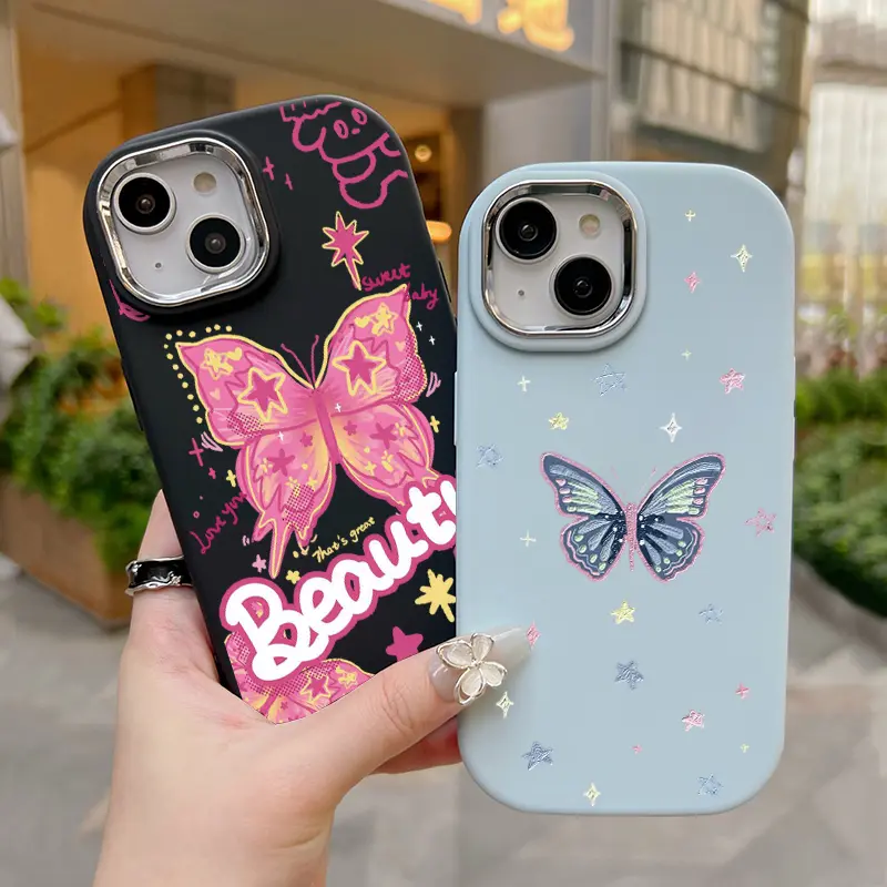 Casing Hp Untuk Samsung Galaxy A06 Case Kesing Cesing pola kupu-kupu Kasing Silikon lemak Softcase 7