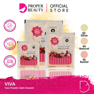 VIVA Face Powder Satin Smooth | Bedak Zak Wajah 10g 15g 25g | Refill Sachet Olive Natural Rachel