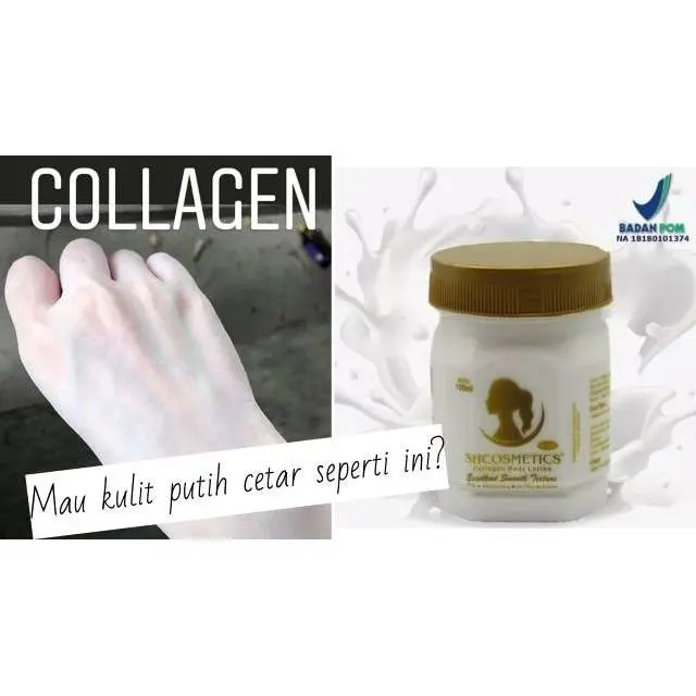 BIBIT COLLAGEN SH COMSETICS (collagen body lotion) BPOM/ BIBIT PEMUTIH COLLAGEN WHITENING MENCERAHKAN/ BISA COD