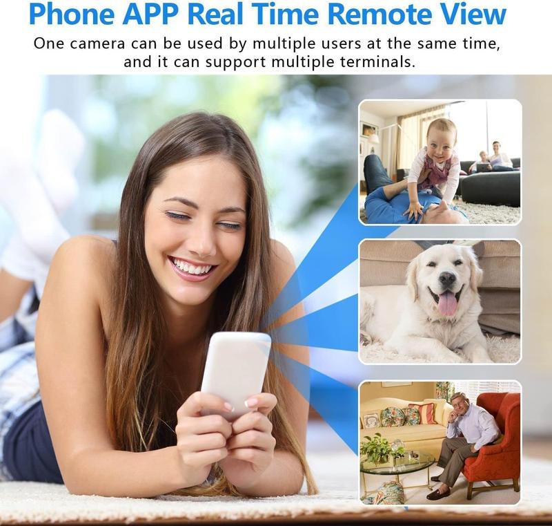 Product Introduction of Wireless WiFi Camera HD1080P Mini with Video Recording Live Feed,Baby Monitor with Night Vision,Remote Viewing for Surveillance Camera with iOS,Android APP 16