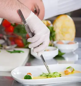 TPX Penjepit Makanan Lurus Chef Tweezer Pinset Garnish Tong 25cm - TP-56