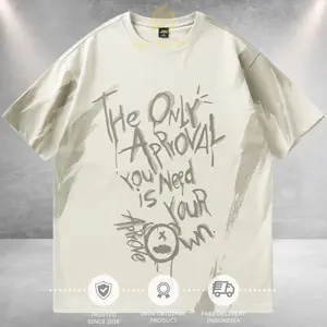 LAMLICKA 100% ORIGINAL BAJU OVERSIZE TEE STREETWEAR BRANDED IMPORT ORIGINAL GRAFFITI LETTER PANDA