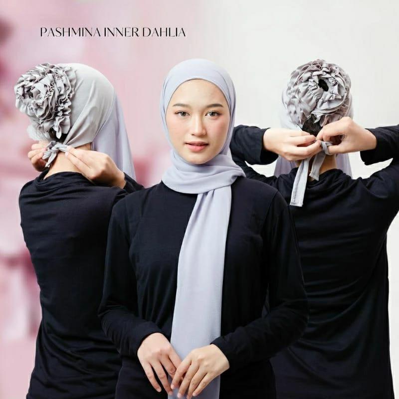 Nararya Hijab Pashmina 2in1 Instan Turkey Cepol // Pashmina Instan Iner Turki 2in1 0