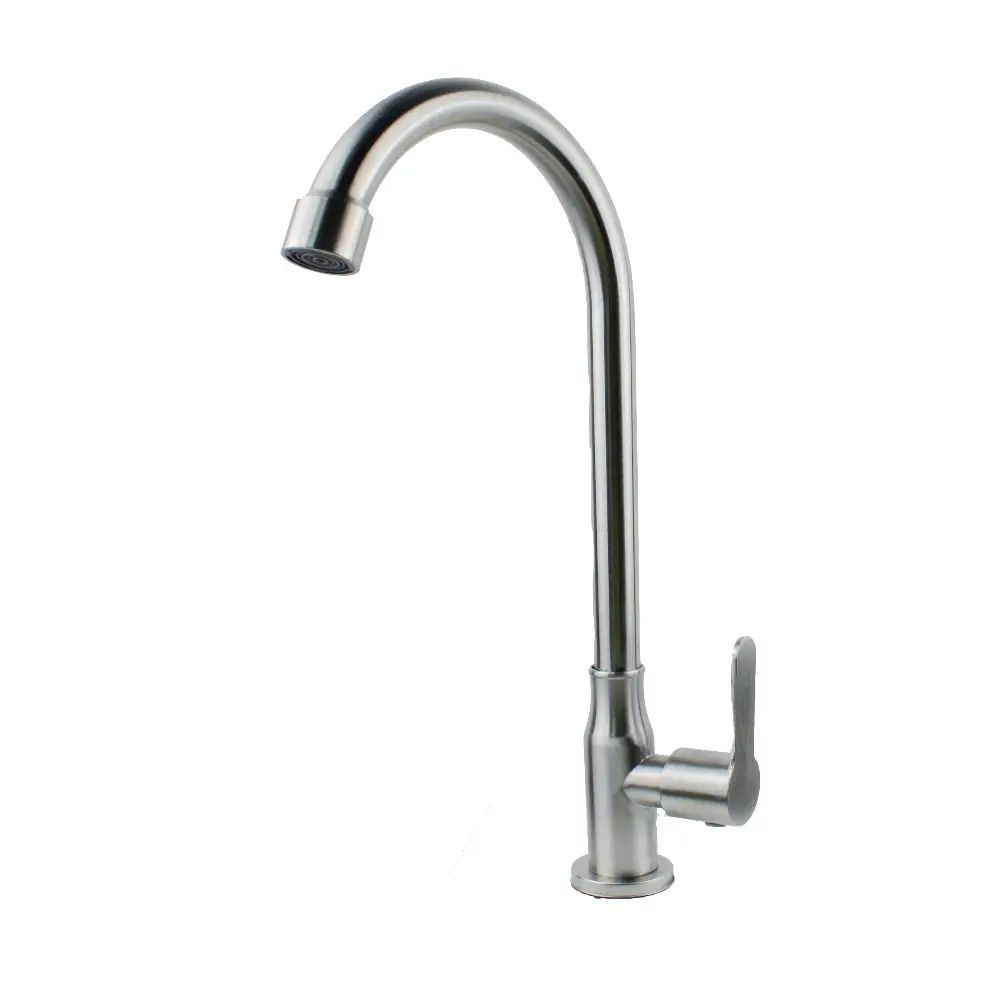 Single cold vegetable basin faucet