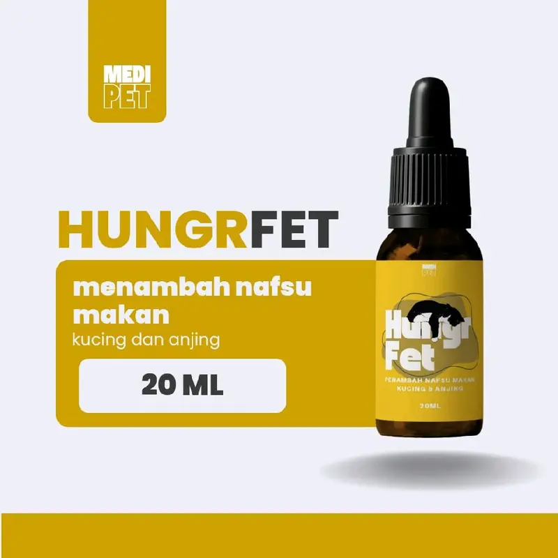 Vitamin Penambah Nafsu Makan Kucing , Anjing dan sejenisnya - BVET HUNGRFET 20ML 0