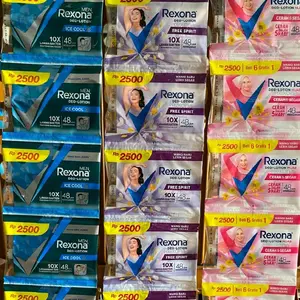 24 Pcs Rexona deo-lotion sachet 9ml - Deodorant Anti Bau Badan