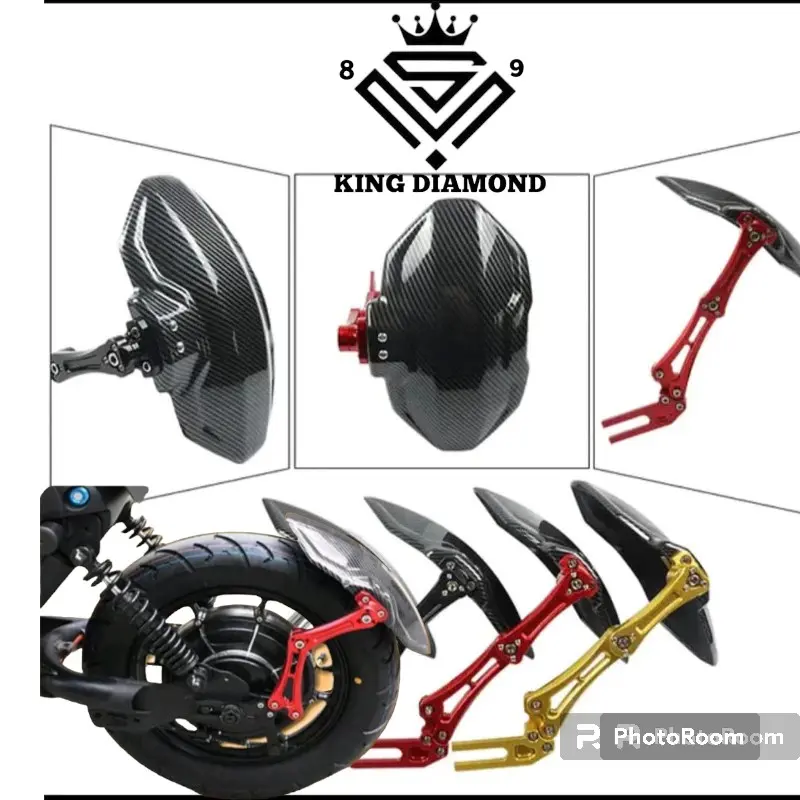 Mudguard carbon cnc universal penahan lumpur mud guard motif karbon cocok buat semua jenis motor