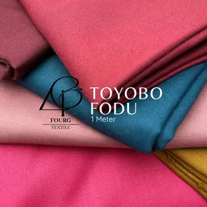 Kain Katun Toyobo Fodu Premium 1 Meter - Ecer Arahan Gamis/Kemeja