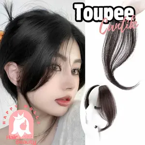 1 Pasang Toupee Poni Wanita Korean Style - Rambut Palsu - Hair Clip Wig Natural Sintetis - W8423 [ Group ]