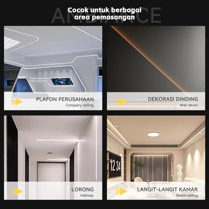 QPT Mall Paket Lampu Neon Flex 220v 1m 2m 3m 4m 5m  Led Selang Fleksibel 220v Warna Neon Outdoor DIY Strip 1