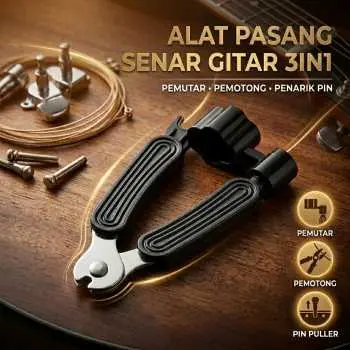 Alat Pasang Senar Gitar 3in1 String Cutter Winder Puller - WLZ-24R