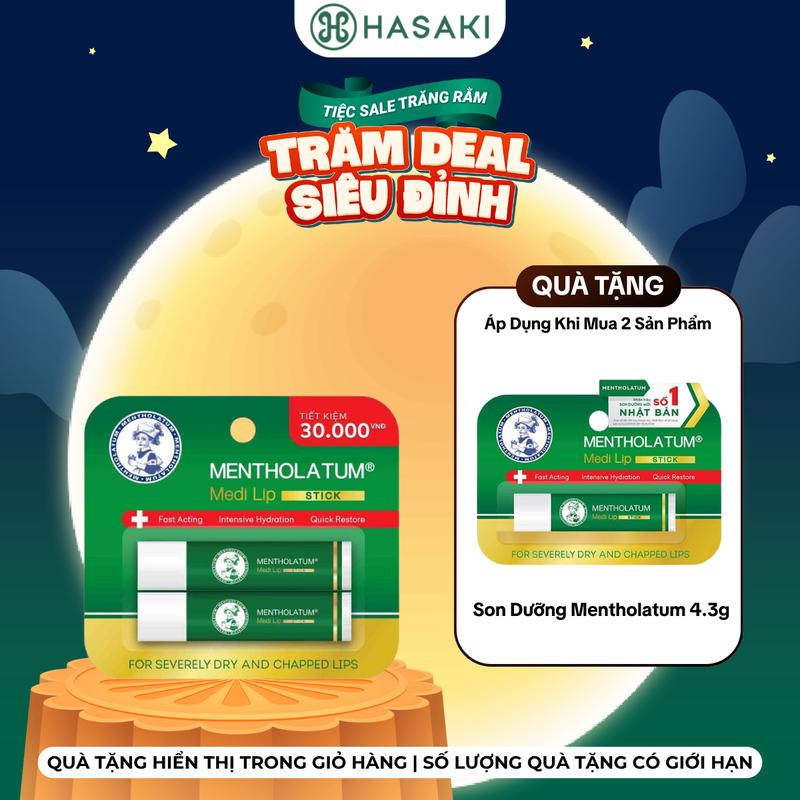 [MUA 2 TẶNG 1] Son Dưỡng Môi Rohto Chuyên Biệt Cho Môi Khô, Nứt Nẻ | HASAKI BEAUTY