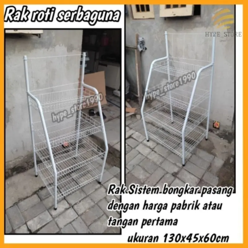 Rak roti serbaguna/Rak chiki jumbo/Rak keranjang toko/Rack/Rak Display/Rak serbaguna/Rak jualan sembako 1