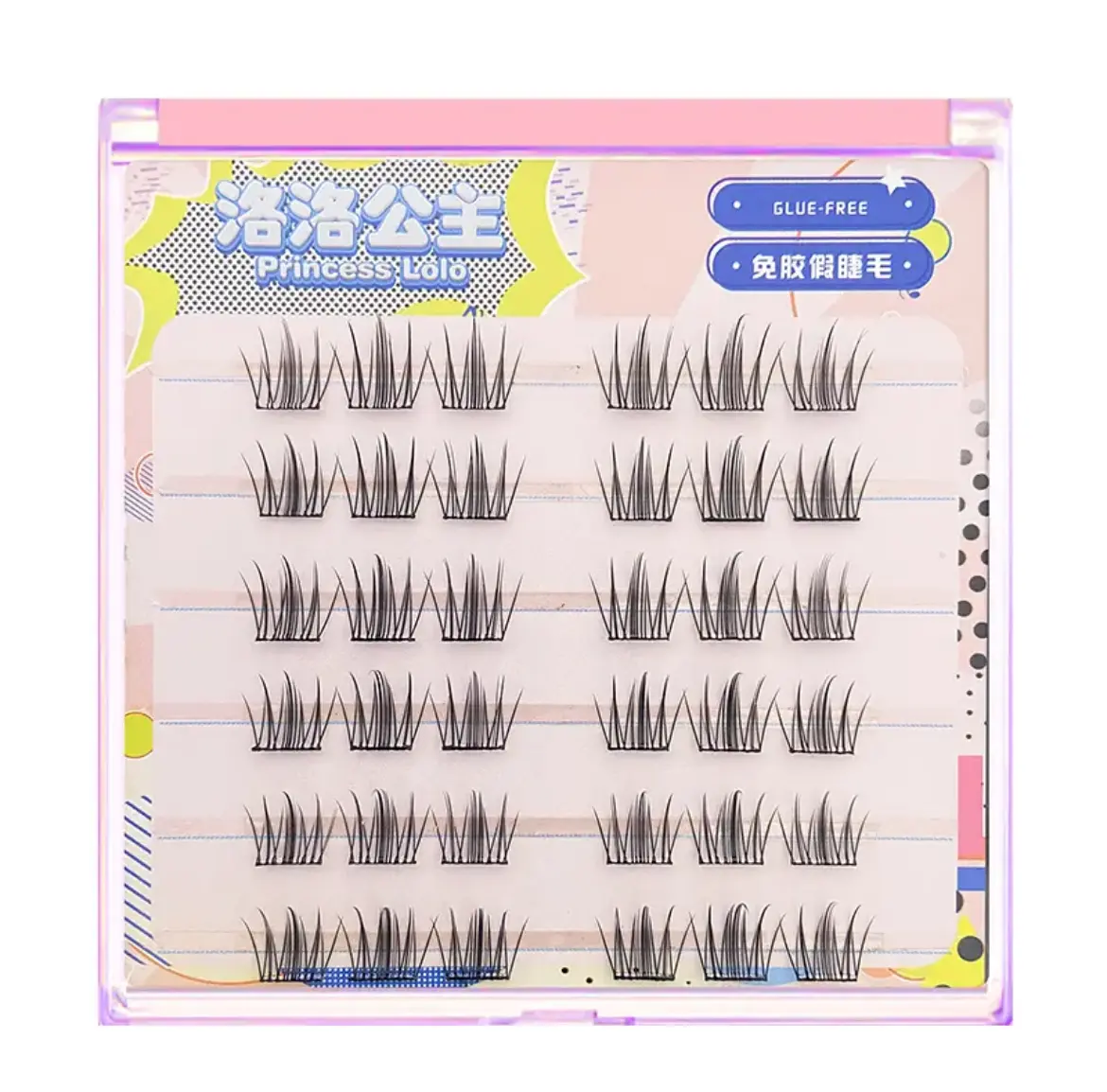 Self-adhesive glue-free eyelash extensions set natural thick false eyelashes for women PBT antibacterial material waterproof makeup cosmetics