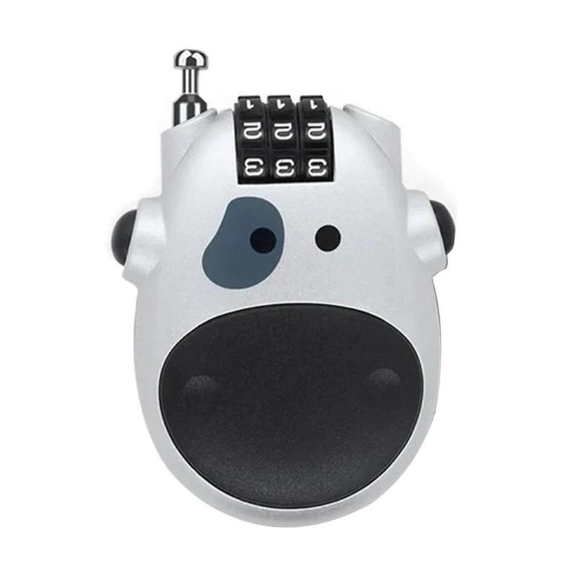 Product Introduction of Motorcycle Helmet Lock Electric Vehicle Helmet Anti-theft Combination Lock Suitcase Wire Lock N4N8 20