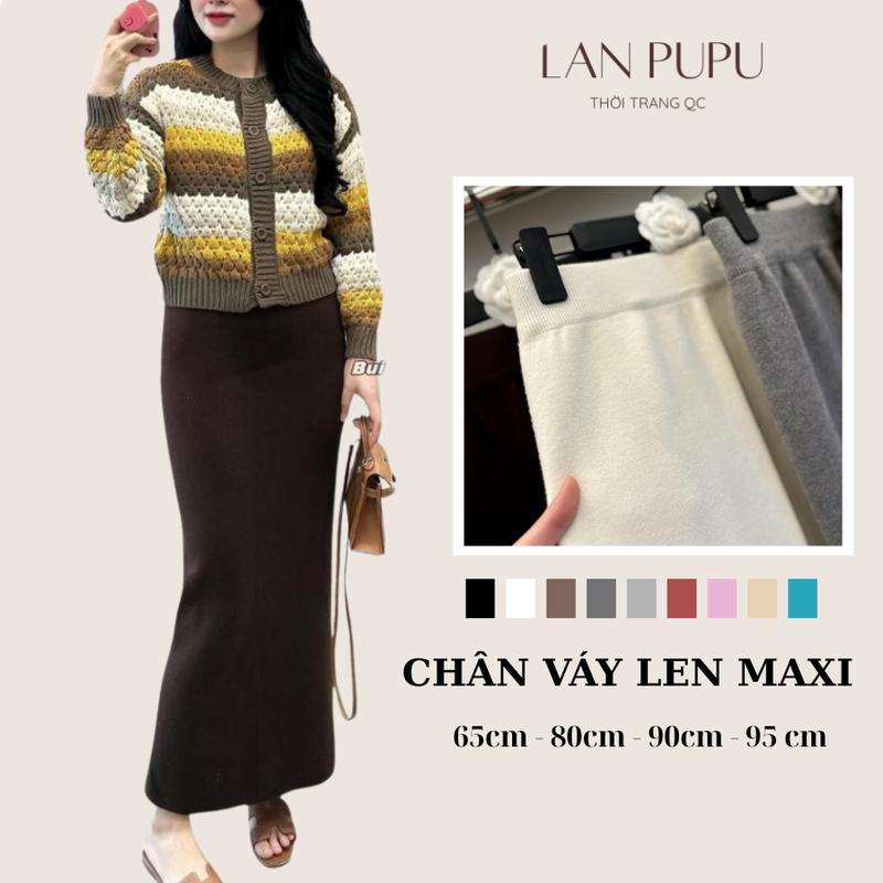 [QCCC]  Chân Váy Len Maxi Lông Thỏ Dáng Dài siêu hack dáng 65-95cm, 7 Màu độc đáo Thời Trang Nữ C1 Chất Liệu Cao Cấp Dày Dặn ấm Áp