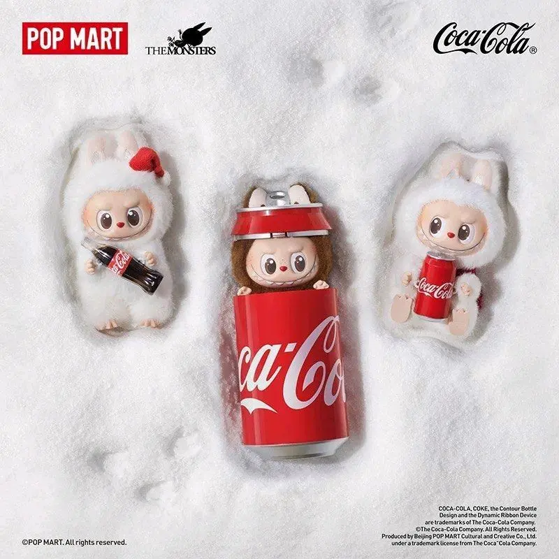 [READY STOCK] Popmart Official The Monster Cocoa Cola Vinyl Plushie Toys Dolls labubu boneka