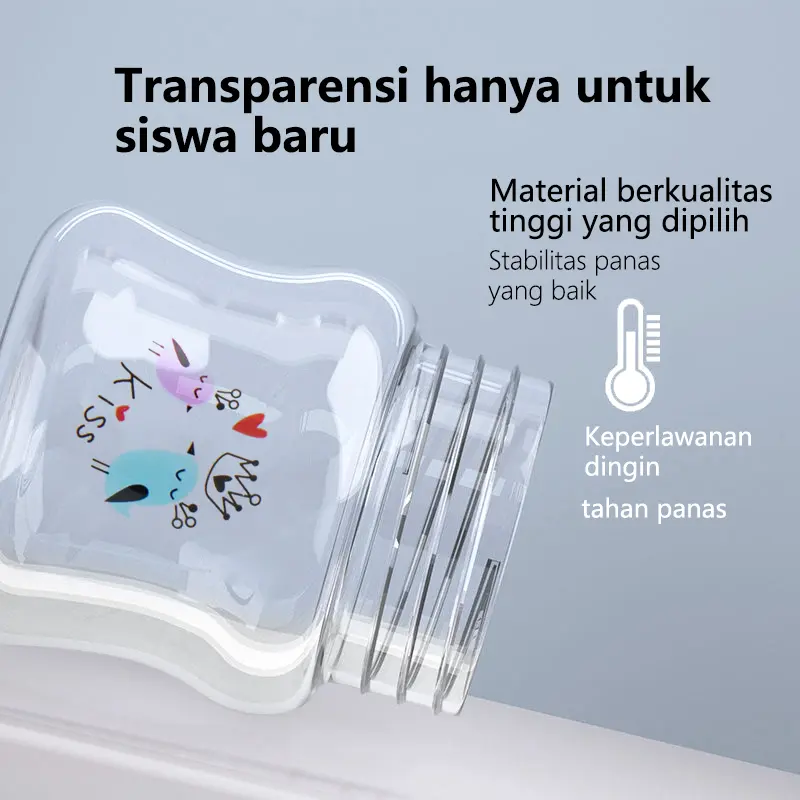 60ml Botol Bayi pp Botol Susu Bayi Food Grade Tahan Panas  Accessories Bebas BPA Kapasitas Kecil  Cangkir Minum Cocok Untuk Bayi Usia 0-3 Bulan XK-60 Bottle 5