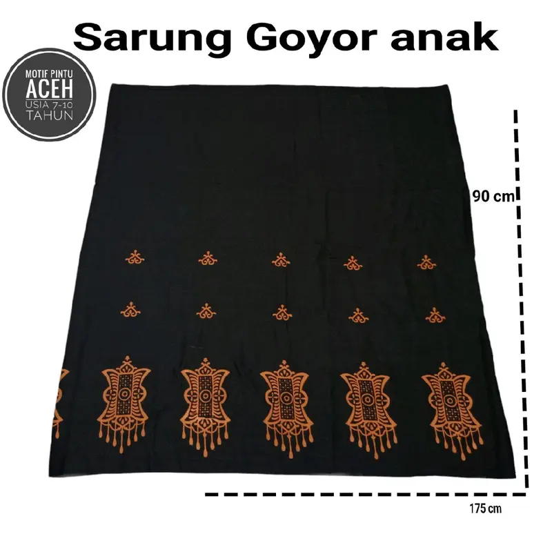SARUNG BATIK ANAK SD / MI USIA 7-10 TAHUN BAHAN 100% RAYON SUPER ORIGINAL BY SARJACK GALLERY Muslim Motif kekinian 2