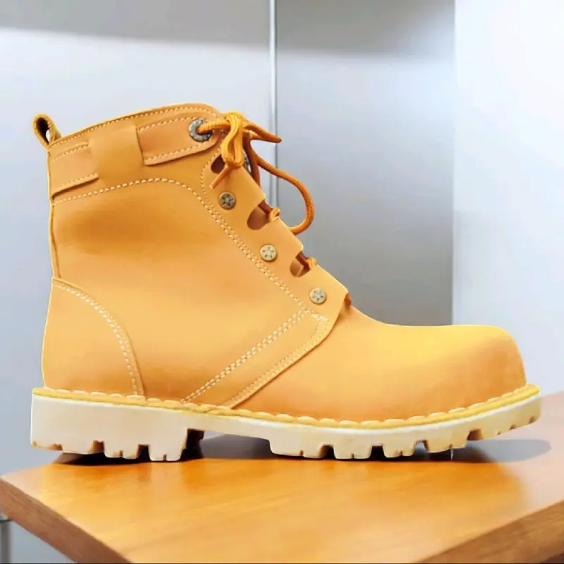 sepatu safety ujung besi kulit sapi asli sepatu shoes kerja 0