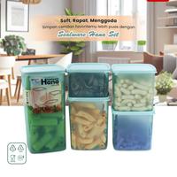Gambar GBUplast Hana Set isi 5 pcs Sealware Toples Makanan Plastik BPA Free Plastic Jar Food Safe KS-013 - LIGHT LAVENDER dari GBUplast Houseware Kota Tangerang 2 Tokopedia