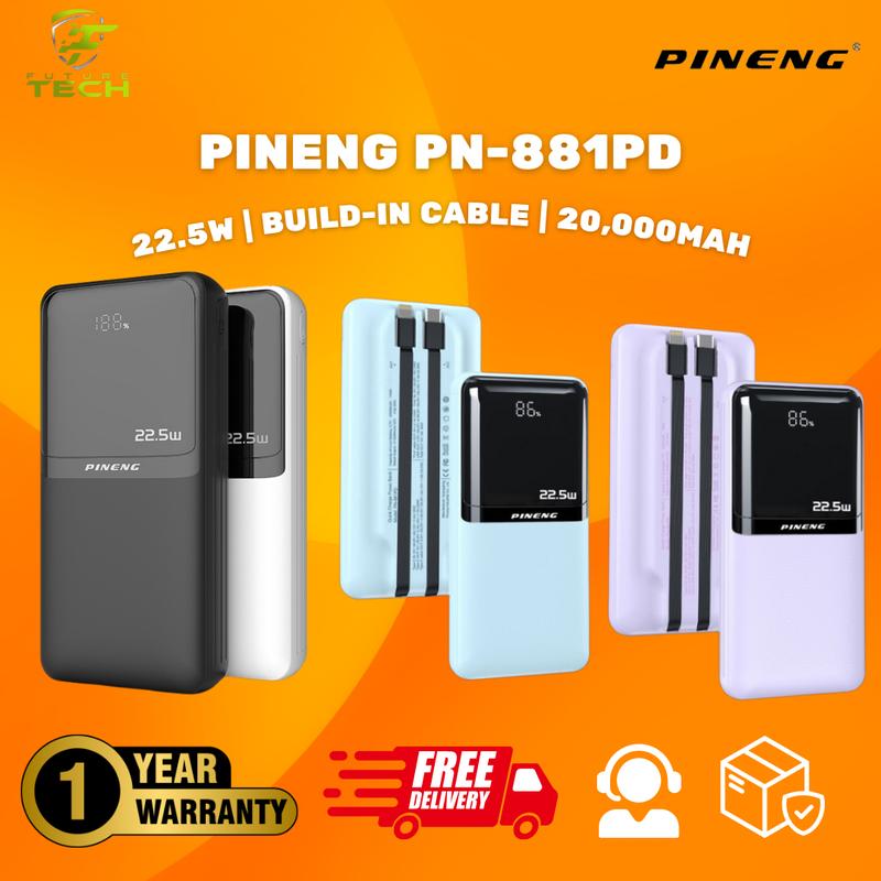 Pineng PN-881 PD + QC 3.0 with LED Digital Display Built-In Output ...