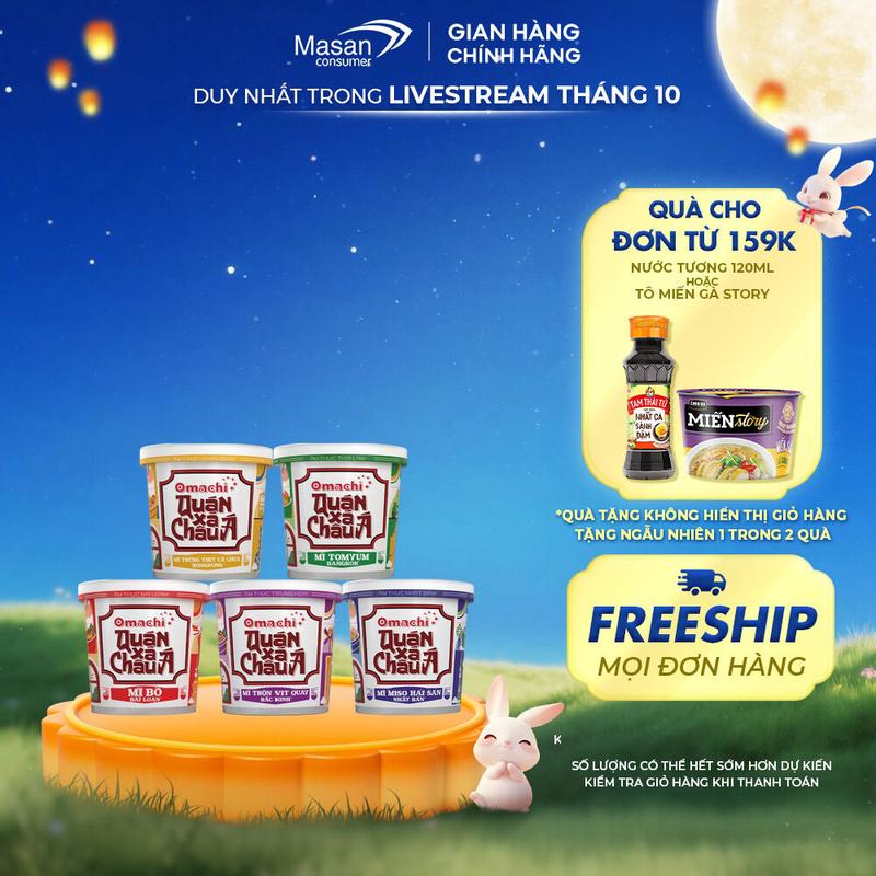 Hộp đồ ăn Omachi Quán Xá Châu Á (vị tự chọn)