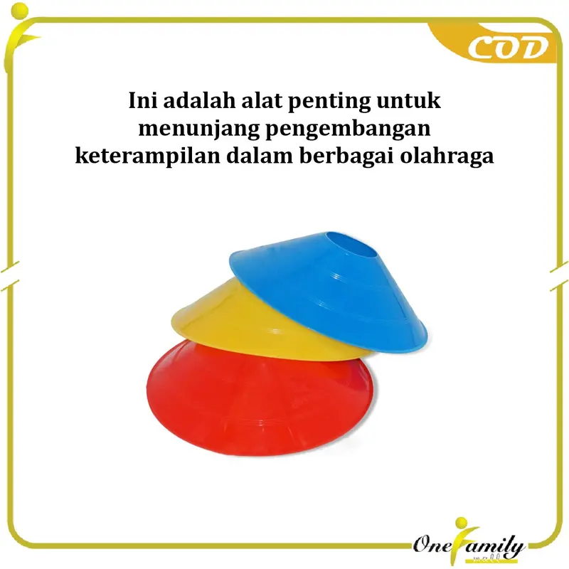 [COD] OFM O20 Cone Sepak Bola Kun Mangkok Marker Latihan Atlet 2