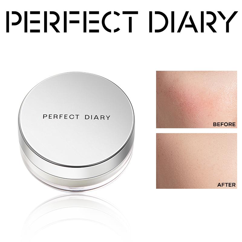 Exclusive PERFECT DIARY Phấn Phủ dạng bột Lì Nhung Mịn Không Trọng Lượng,màu xanh lá,7g*1