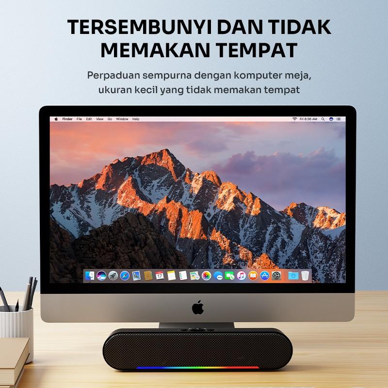 Product Introduction of ROBOT Soundbar Speaker Bluetooth RB-290 Series Dual Extra Bass 10W , WIth RGB Color , Wireless Black Color Original Garansi Resmi 1 Tahun 13