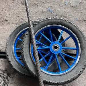 Roda gerobak ring 14 komplit