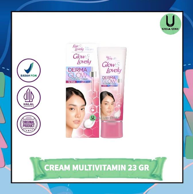 Product Introduction of Cream Glow & Lovely 46gr & 23gr Multivitamin Derma Glow Cream Pencerah Wajah 24