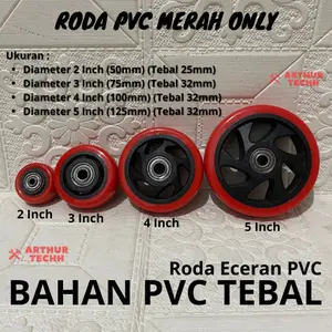 Roda PVC Wheel Only Trolley Etalase Lori 2" 3" 4" 5" Inch XpTool