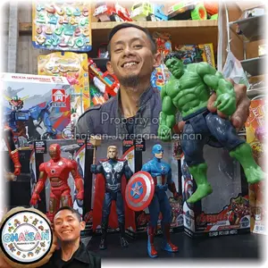 Mainan Action Figure Avengers Ironman Thor Captain America Hulk ukuran 20cm
