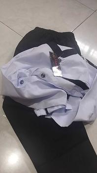 Product Review of Baju koko anak Laki Laki Setelan usia 4-12 Tahun Hitam Muslim Kain Katun Panjang Kancing Celana from C**o 0