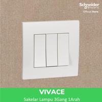 Gambar Schneider Electric Vivace Saklar Lampu - 3 Gang 1 Arah - KB33_1_WE_G3 dari Schneider Electric Indonesia Kab. Bekasi 1 Tokopedia