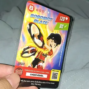 [1 Kartu]  Basic Choki Choki BoBoiBoy versi 1- Trading Card - Harga Tertera untuk 1 Kartu - Card