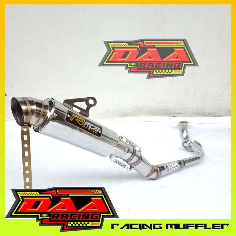 Knalpot racing matic RCB BEAT mio sporty DOS scoopy vario JRM soul gt fino xride genio CLD spacy racing 0