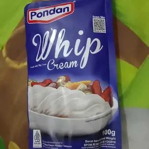 Pondan Whip Cream Pouch 100gr / Bubuk Instan Krim Kue Whipping