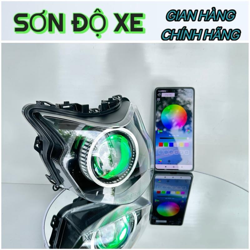 Pha Đèn Vision Độ Bi Cầu e11+ Và M10 V4 - Bi Đổi Màu Qua app - 2014-2025 Vòng 3D Trắng Bảo hành 24 tháng Đèn Pha Kem