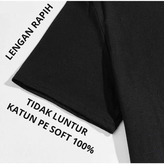 GRESY ID - Kaos distro Pria Katun combad 30s Baju Kaos Pria Dewasa Lengan Pendek Terbaru Atasan Cowok kekinian Keren Kain Combed Sablon Karet hitam 2