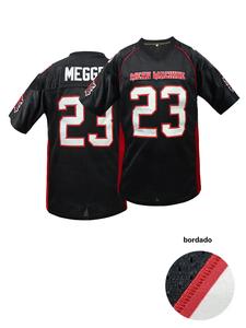 Camiseta de fútbol americano para hombre, MEAN MACHINE #18 Paul Crewe La Más Larga Yarda Película Camiseta de rugby, de corte holgado con manga corta, transpirable con bordados para entrenamiento y competencia