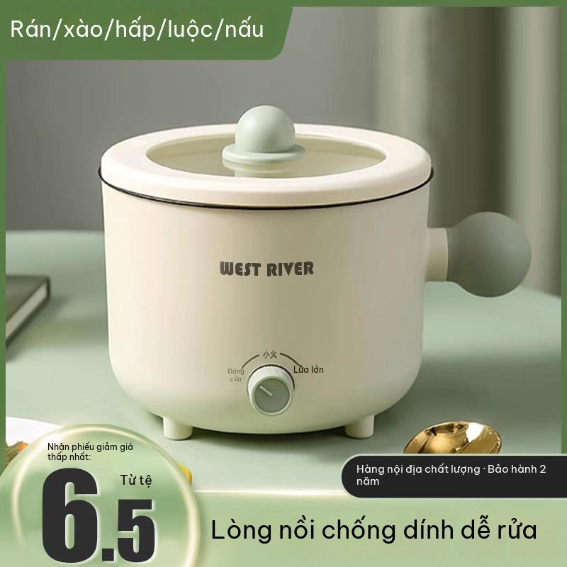 Nồi điện đa năng không dính, nấu mì chiên xào, dành cho sinh viên và gia đình
