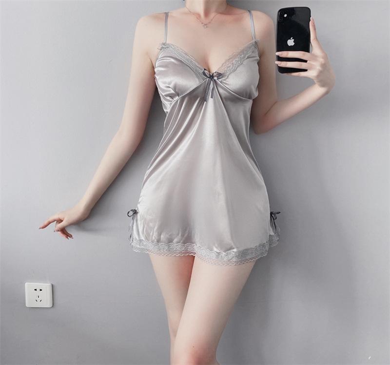 Product Introduction of Cc's secret Nightgown for women summer sexy new lace disposable tearable suspender nightgown summer pajamas 12