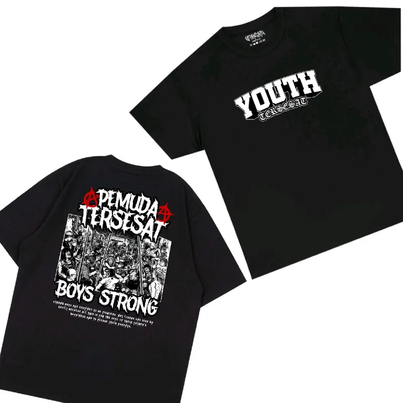 T-shirt kaos pemuda tersesat code gangster Cowok Keren Panjang 1