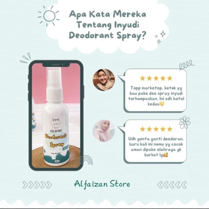 ￼[Isi 3 Botol] Inyudi Deodorant Spray Original Penghilang Bau Badan Pemutih Ketiak Deospray 3