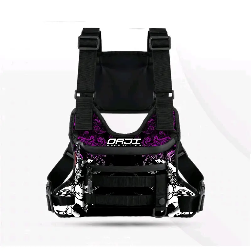 RASANTI DMAJ STORE Tas Dada Pria Motif Printing Bahan Kodura Casual Stylish dengan Tali Adjustable & Desain Eksklusif tasdadatermurah taskekinian 5